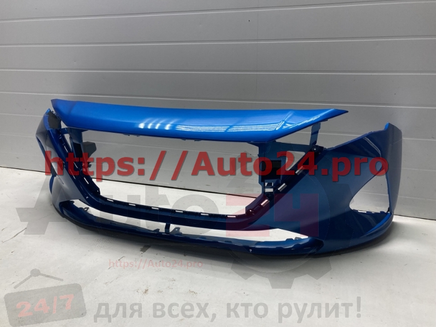 БАМПЕР ПЕРЕДНИЙ Marina Blue N4U Синий HYUNDAI SOLARIS 2020-